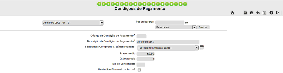 Cadastros Tabela Do Comercial Condições De Pagamento 1575