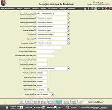 Listagem de Lotes de Produtos - Vencimentos